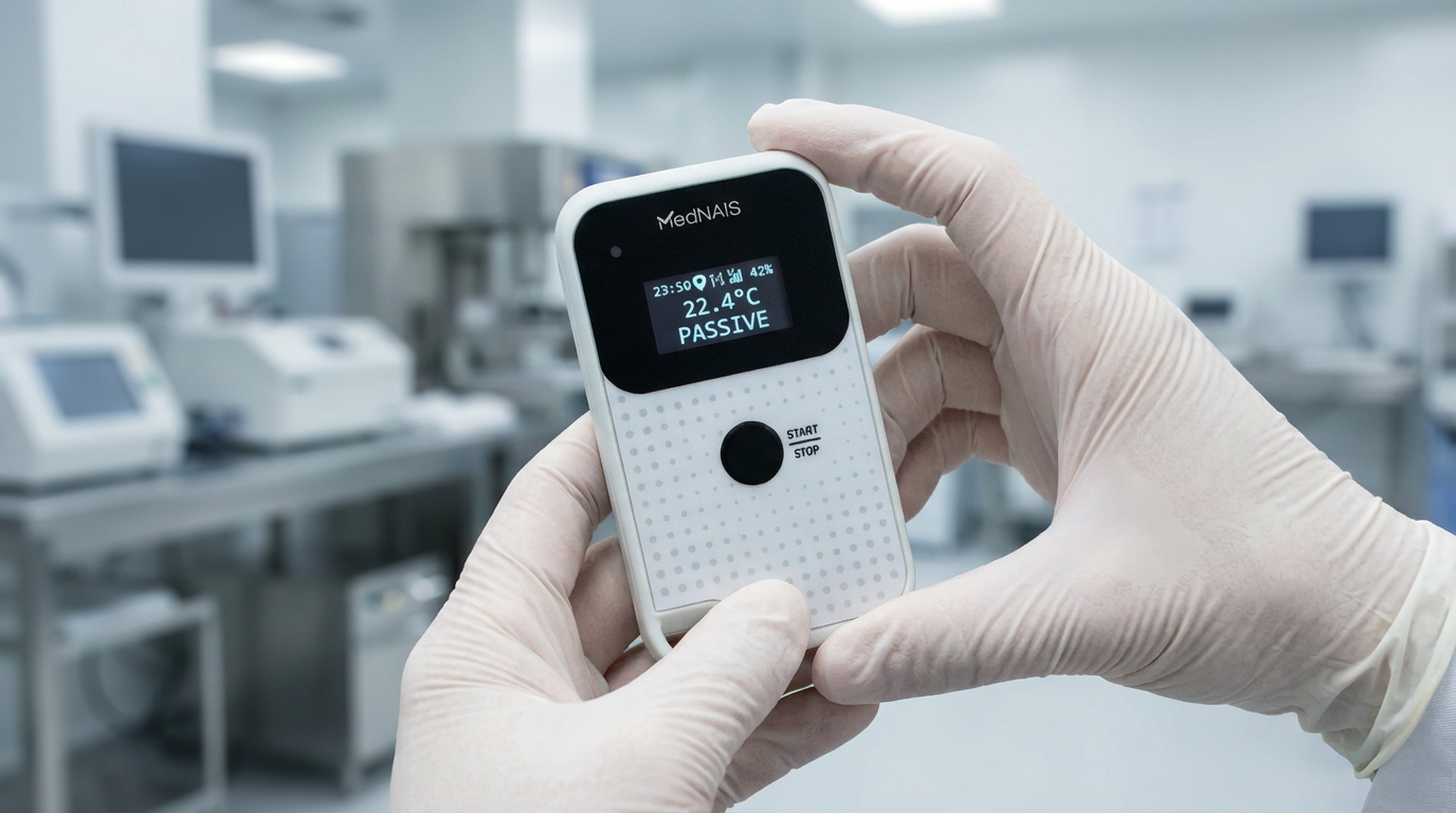 MedNAIS™ Logger device screen display